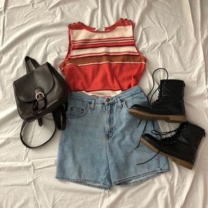 Vintage Striped Knit Top